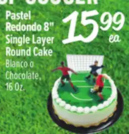 El Super 8 Single Layer Round Cake offer