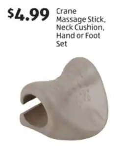 Aldi Crane Massage Stick, Neck Cushion, Hand or Foot Set offer