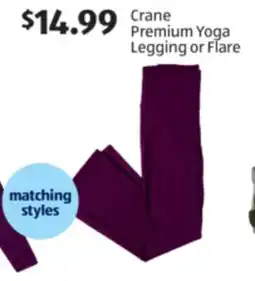 Aldi Crane Premium Yoga Legging or Flare offer