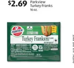 Aldi Parkview Turkey Franks offer