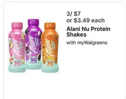 Walgreens Alani Nu Protein Shakes offer
