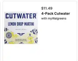 Walgreens 4-Pack Cutwater offer