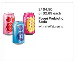Walgreens Poppi Prebiotic Soda offer