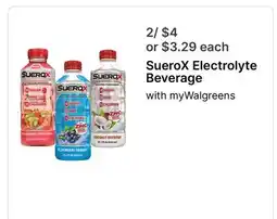 Walgreens SueroX Electrolyte Beverage offer