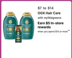 Walgreens OGX Hair Care offer