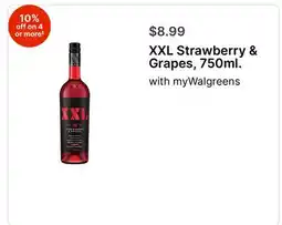 Walgreens XXL Strawberry & Grapes, 750ml offer