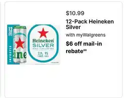 Walgreens 12-Pack Heineken Silver offer