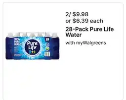 Walgreens Pure Life Water offer