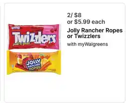 Walgreens Jolly Rancher Ropes or Twizzlers offer