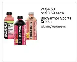 Walgreens Bodyarmor Sports Drinks offer