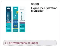 Walgreens Liquid I.V. Hydration Multiplier offer