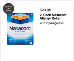 Walgreens 2-Pack Nasacort Allergy Relief offer