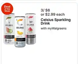 Walgreens Celsius Sparkling Drink offer