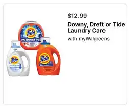 Walgreens Downy, Dreft or Tide Laundry Care offer