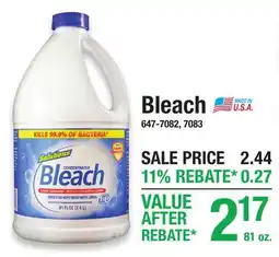 Menards Bleach offer
