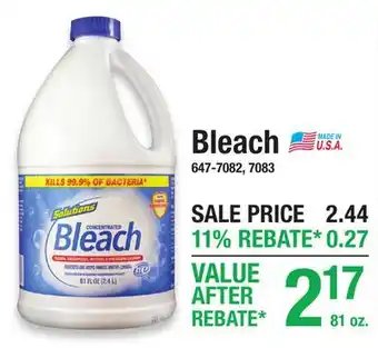 Menards Bleach offer