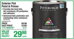 Menards Exterior Flat Paint & Primer offer