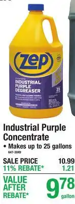 Menards Industrial Purple Concentrate offer