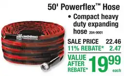 Menards 50' Powerflex Hose offer