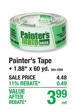 Menards Painter's Tape offer