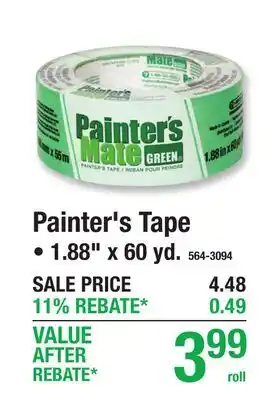 Menards Painter's Tape offer