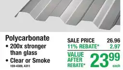 Menards Polycarbonate ROOF PANELS offer