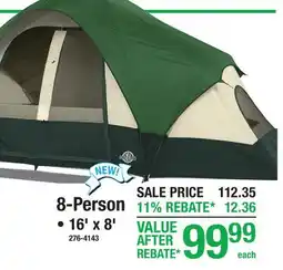 Menards 8-Person Dome Tent offer