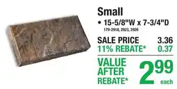 Menards Small BRAXTON PAVERS offer