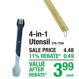 Menards 4-in-1 Utensil offer