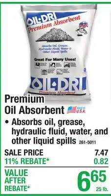 Menards Premium Oil Absorbent offer