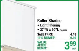 Menards Roller Shades offer