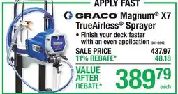 Menards GRACO Magnum X7 TrueAirless Sprayer offer