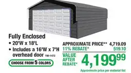 Menards Fully Enclosed offer