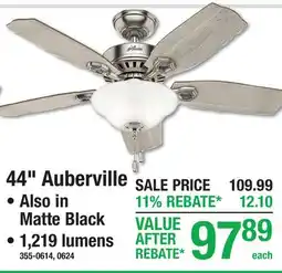 Menards Ceiling Fan 44 Auberville offer