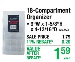 Menards 18-Compartment Organizer offer