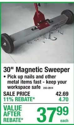 Menards 30 Magnetic Sweeper offer