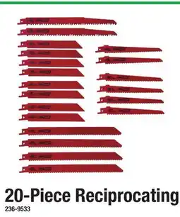 Menards 20-Piece Reciprocating offer
