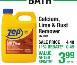 Menards Calcium, Lime & Rust Remover offer