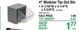 Menards 4 Modular Tip-Out Bin offer