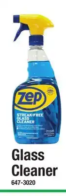 Menards Zep Glass Cleaner offer