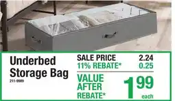 Menards Underbed Storage Bag offer