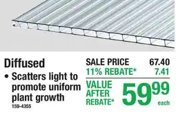 Menards Diffused offer