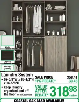 Menards Laundry System offer