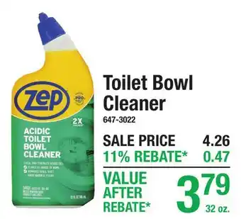 Menards Toilet Bowl Cleaner offer