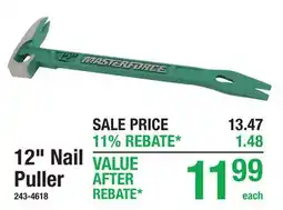 Menards 12 Nail Puller offer