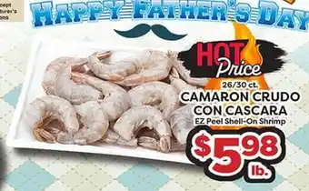 Torres Supermercado CAMARON CRUDO CON CASCARA offer