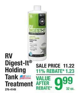 Menards RV Digest-It Holding Tank Treatment offer