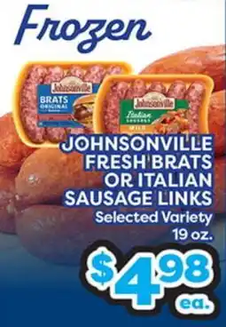 Torres Supermercado JOHNSONVILLE FRESH BRATS OR ITALIAN SAUSAGE LINKS offer