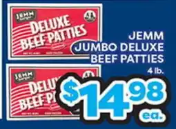 Torres Supermercado JEMM JUMBO DELUXE BEEF PATTIES offer