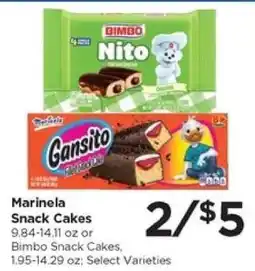 Food 4 Less Marinela Snack Cakes offer